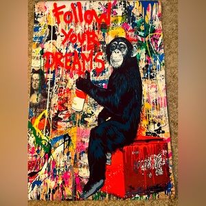 Canvas Print ‘Follow Your Dreams’ Banksy